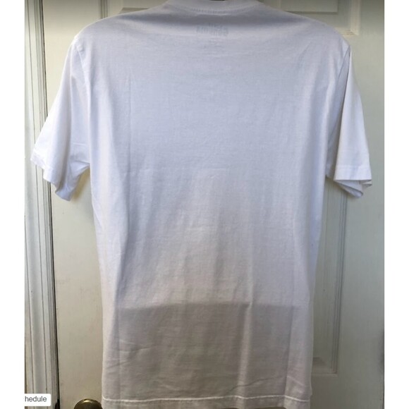 Canada White Graphic Tee T-Shirt Men's Unisex Size Medium Banff Gondola - Picture 3 of 5